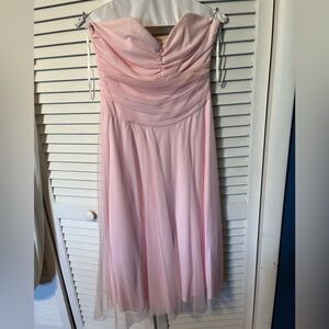 Strapless Pink Formal Dress